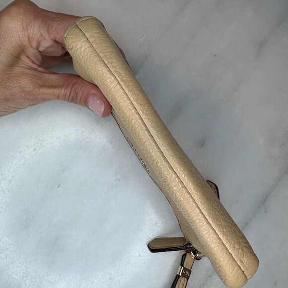 Coach Pebbled Leather Clutch Wristlet - Picture 4 of 10